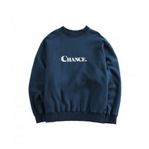 남자 여자 맨투맨 스웨트 셔츠 챈스챈스 CHANCE SWEATSHIRT(Navy/기모) SWEATSHIRT(Navy)