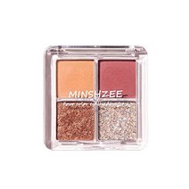 씨씨히그 아이섀도우 글리터 4색 아이섀도우 팔레트 메이크업 뷰티 아이섀도우 디스크 네이키드 아이화장품 메이크업 팔레트 #06 핑크 다이아몬드 컬러, 05 선셋 호박