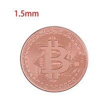 기념 주화 100 개 1530mm 비트코인 물리적 수집가 금은 동전 BTC 기념품 그레이트 선물 소장용 167658, 1.5mm no case 3