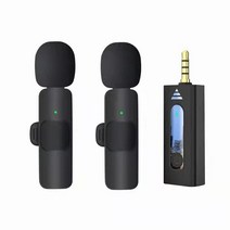무선 라발리에 라펠 마이크 3.5mm 전 방향 콘덴서 마이크 카메라 스피커 스마트폰용 유튜브용 녹음 마이크, 02 K35 one drag two