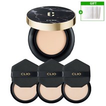 [NEW CLIO] 블랙마블 클리오 더블 커버킬 마그넷 팩트 에어 +순면화장솜3P, 21호  본품1+리필3+사은품, 참조