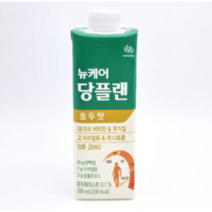 [ 당류 ZERO ] 뉴케어 당플랜 호두맛 200ml x 30팩 단백질 식이섬유 지방 아연 크롬 비오틴 함유 당 식이조절 균형 영양식 뉴캐어 누케어 누캐어 당플랜 당백질 담백질