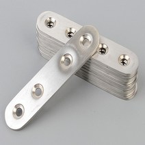 SOCEAN 가구 고정 목재 연결 철물 일자 평철 89MM 10P 목재 보강 스텐 철물 나무 연결 합판 받침대 선반 고정 꺽쇠 테이블 지지대 선반 받침대 DIY꺽쇠 스테인레스 경첩 가구 제작 리폼