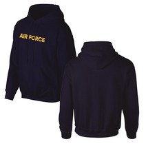 오너클랜 밀리터리 AIR FORCE 기모 후드티 옐로우 네이비