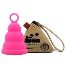생리컵 생리컵추천 위생생리컵 timkdle period 컵 여성 위생 제품 실리콘 생리 컵 copa menstrual plegable with 휴대용 가방, 생리컵 흰색, 작은