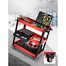 공구정리대 이동식 부품 공구걸이대 진열, 파란색과 검정색 700x720x355