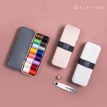 오즈리빙 올인원 바느질세트 받짓고리함, 바느질세트 핑크, 1개