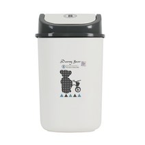 데니베어 사각 스윙 휴지통 1개 그레이 중(8L)