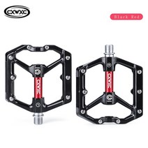 자전거 부품 용품 전기자전거플랫 페달 mtb 페달 3 밀봉 베어링 와이드 플랫폼 용 발판 페달 bicicleta 액세서리, 930-블랙 레드
