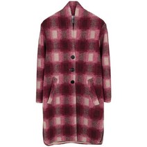 [이자벨 마랑] 이자벨마랑 에뚜왈 23FW 푸시아 가브리엘 체크 울 코트 MA0019FA