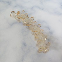 SUNNYDAY 국산 꽃 바나나핀 헤어핀 반머리 반묶음 성이 여성 머리핀 헤어클립 삔 UU6