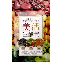 콤부차와 숯 정화 미용 효소 358 종류 + 4 아사이 유산균 부티르산균 누룩 곰팡이 성분 비타민 30일, 60캡슐(x 1)