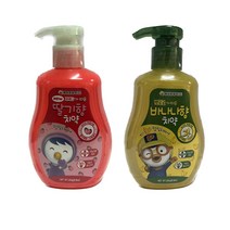 뽀로로가 따온 펌핑 치약 x2개, 딸기향치약2개