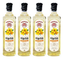 해표 카놀라유 900ml, 4개
