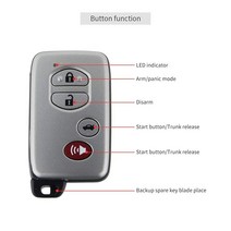 EASYGUARD EC002-T 스마트 키 PKE 자동차 알람 시스템 자동 시작 스타터 푸시 스타트 스톱 버튼 터치 암호 액세스 키리스 고 DC12V 롤링 코드