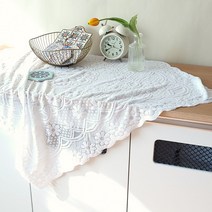 레이스 테이블보 식탁보 협탁보 다용도 깔개 덮개 매트 사각, 2.90x90