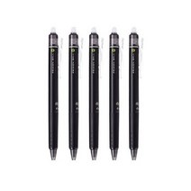 파이롯트 프릭션 지워지는 볼펜 0.5mm, 00 Black, 5개