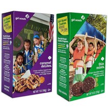 걸스카우트 쿠키 - 씬 민트와 카라멜 데 라이트 - 각 1박스 Girl Scout Cookies - Thin Mints And Caramel De Lites - 1 Box Of, 1개