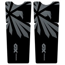 랩핑 데칼 산악 자전거 탄소 크랭크 스티커 데칼 액세서리, 01 dark grey, 1개