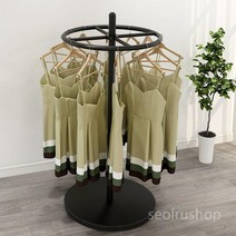 의류매장 원형행거 옷가게 철제 시스템행거 튼튼한 모던 디스플레이 랙, B. 나노블랙_높이155x지름55cm