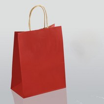 크라프트 쇼핑백 종이 봉투 손잡이 색상 강화 두꺼운 크래프트 핸드백 무료 맞춤형 로고 멀티, 53.색상  004  100pcs With logo25