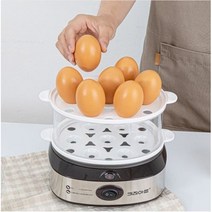 2 키친아트 다용도 만능 미니 달걀 에그 계란 삶는기계 전기 만두 스팀 찜기 반숙기 쿠커, 키친아트 2단계란찜기