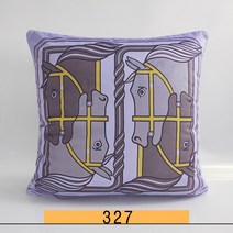 명품 럭셔리 H로고 쿠션 45cm 슈발도리앙 고급 미용실 거실 안방 호텔 북유럽 인테리어 쇼파 말 쿠션, BA