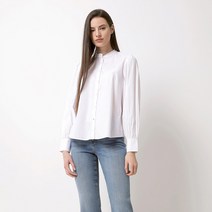 타미힐피거 코튼 포플린 프릴 블라우스 (T22C0WBL034WT1YCF)