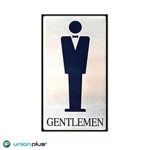 알루미늄표지판 GENTLEMEN 화장실 UH-6002 100x180 사인 표찰 안내판 팻말 쇼케이스 디자인스티커 광고스티