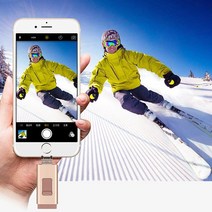 USB메모리 아이폰외장메모리 핸드폰USB 대용량 이동식디스크, 블랙64GB