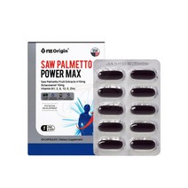 [NZ 오리진] 쏘팔메토 파워 맥스 (1 100mg*30캡슐), 1개, 30개