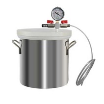 탈포기 진공 실리콘 에폭시 기포제거 6L 레진 용기, 4L 무급유식 진공펌프 + 12L버킷