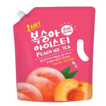 [카페모어] 1리터' 복숭아 아이스티 (1000ml 8개입) 대용량 가성비, 1000ml 8개입