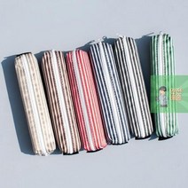 스트라이프 스타일 봉제필통 (3개세트) 초등학생 대학생 고등학생 신학기 펜파우치 다이소 예쁜필통