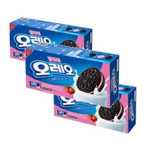오레오 먹거리 딸기 크림 탕비실간식 어린이간식 300g 3개 1세트