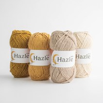 [울클럽]헤이즐실 hazle 100g 아크릴실 울혼방 코바늘 조끼 스웨터 블랭킷 뜨개실, 714 그린