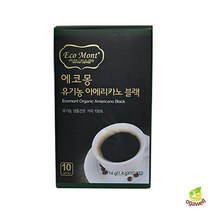 에코몽 유기농 블랙커피, 1개, 10입