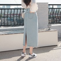 수비진 여성용 롱 청치마 SP107