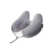 에어발받침대 발받침대 의자 휴식 여행 기차 기내 비행 다리 자동차 조수석 수면, 여행동반자H형풍선베개-그레이