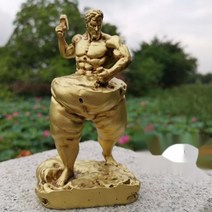 체중 감량 조각 보디빌딩 피규어 근육 남성 수지 동상 피트니스 룸 공예품 장식 사무실 장식 선물, 1.Bronze man-15cm