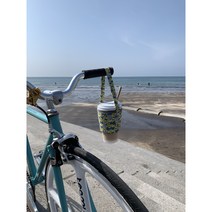 보온보냉 텀블러백 드링크백 커피캐리어 제주느긋, 까멜리아, 긴줄(60cm)