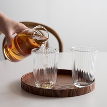 로코 롱라인 드링크390ml 글라스 예쁜 홈카페 유리컵
