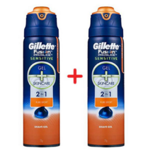 질레트 프로글라이드 퓨어스포츠 면도 쉐이빙 젤X2개, 프로글라이드 센서티브 퓨어스포츠 면도젤X2개