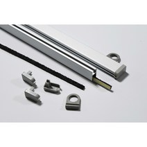 사각 족자봉 90cm 10조 (20ea) 부품 포함 (알루미늄), 1. 고리 타입