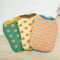 코코스튜디오 예쁜 강아지옷 고양이 빵빵 기모 조끼, 코코 애니멀 빵빵 조끼/그린