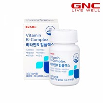 [GNC] 비타민B 컴플렉스 (60정) 30일분, 단품, 단품