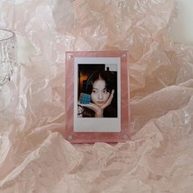 아크릴액자 압축앨범 가훈 가벼운 액자 아크릴 강력 자석 양면 폴라로이드 포토 프레-228, Pink