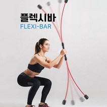 홈트레이닝 코어운동 플렉시봉 진동운동 탄력봉 _ 18749EA, (레드)