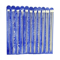 코바늘 레이스 뜨기 티코스터 가방 파우치 모자 2-8mm 25cm35cm 스테인레스 스틸 스트레이트 뜨개질 바늘 크로 셰 뜨개질 후크 diy 스웨터 직조 액세서리 뜨개질 도구, 25cm, 4.0mm