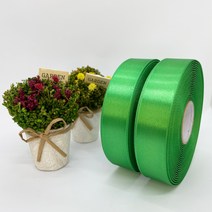 포장 리본 끈 제이제이리본 고밀도주자 45M 2롤 (10mm 15mm), 15mm, 초록